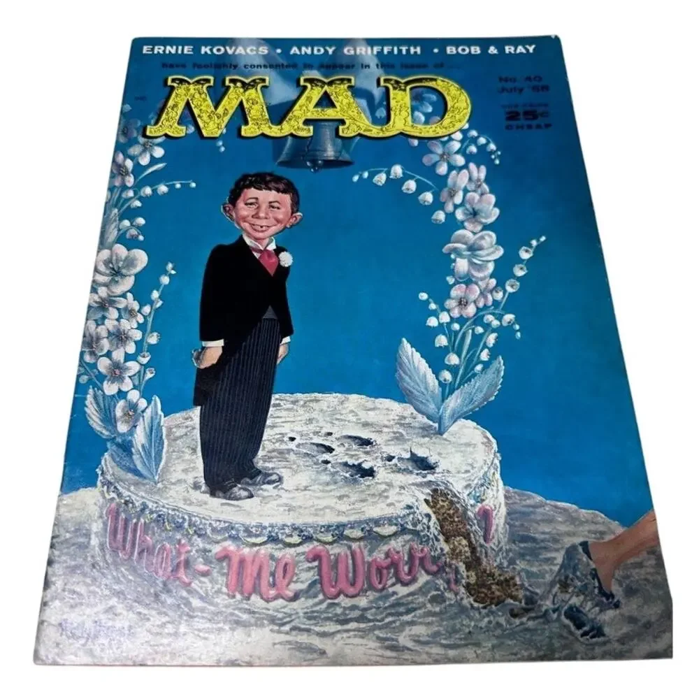 MAD Magazine #40 Alfred E Neuman 1958 Kelly Freas cover Andy